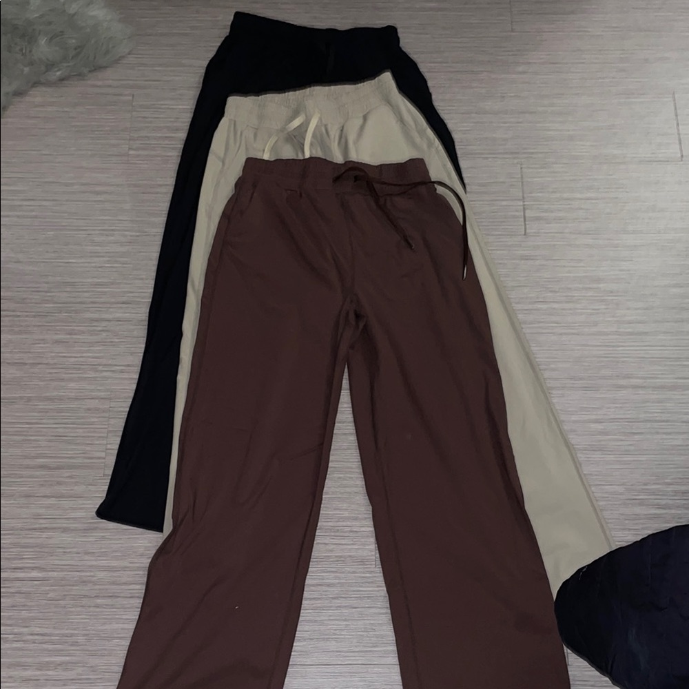 Amazon Essentials Black and Cream Track Pants